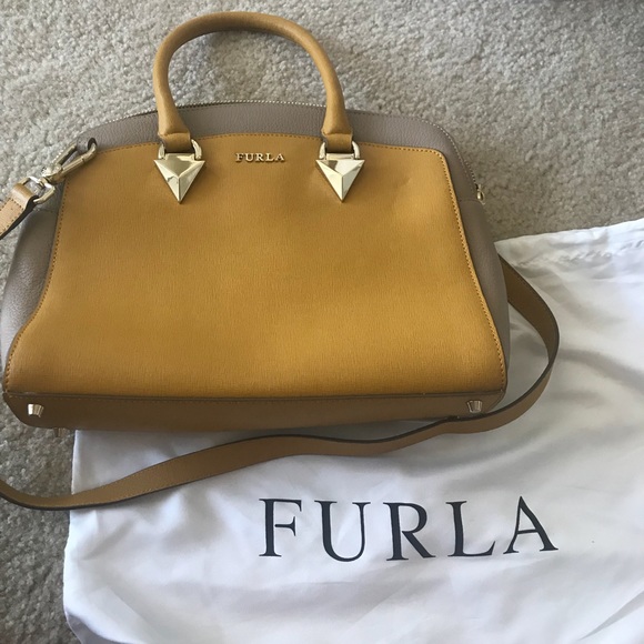 Furla Handbags - ☀️SALE☀️ Furla two-tone satchel purse NWOT